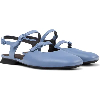 Camper Myra Ankle Strap Flat In Blue