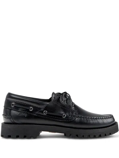 Camper Nautico Boat Shoes In Black