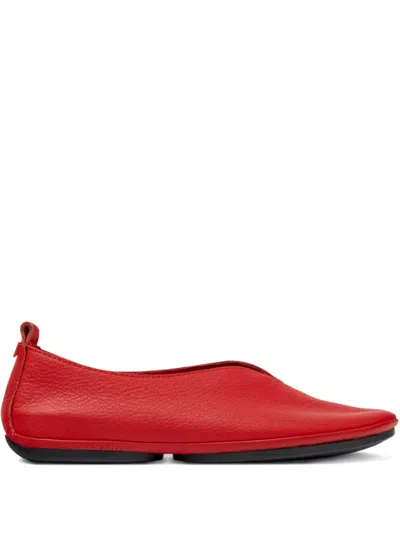 Camper Nina Leather Ballet Flats In Red