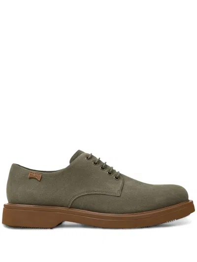 Camper Norma Derby Shoes In Green