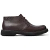 Camper Norman Lace-up Leather Desert Boots In Brown