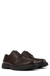 Camper Norman Leather Low-top Brogues In Dark Brown