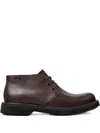 Camper Norman Lace-up Leather Desert Boots In Brown