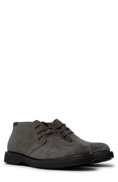 Camper Norman Leather Desert Boot In Gray