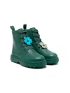 Camper Norte Twins Leather Boots In Green