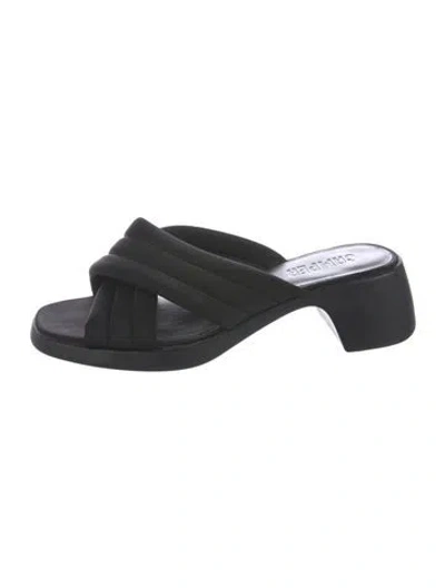 Pre-owned Camper Nylon Slides In Black