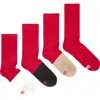 Camper Unisex Socks In Red,black,white