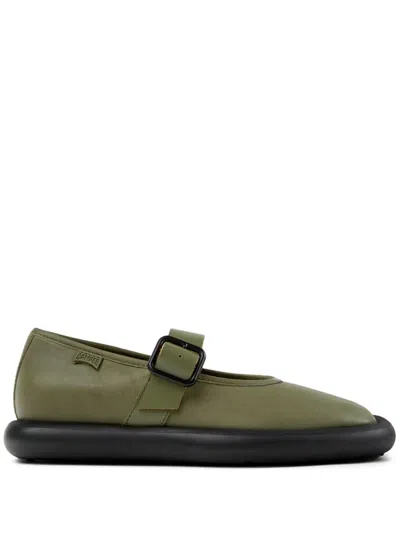 Camper Onda Ballet Flats In Green