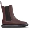 Camper Onda Elastic-panelled Platform Boots In Burgundy