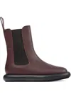 Camper Onda Elastic-panelled Platform Boots In Red