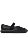 Camper Leather Ballerina Shoes In Nero