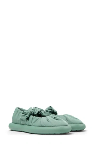 Camper Onda Mary Jane Flat In Medium Green