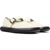 Camper Mary Jane Wavy Leather In White Natural