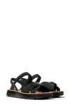 Camper Oruga Ankle Strap Sandal In Black