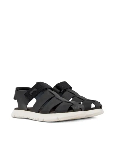 CAMPER ORUGA BLACK SANDALS