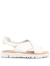 Camper Oruga Crossover Leather Sandals In White