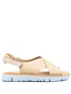 Camper Oruga Crossover-strap Sandals In Neutrals