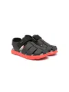 Camper Oruga Logo-appliqué Cage Sandals In Black