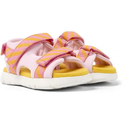 Camper Kids' Sandals For First Walkers In Pink,orange