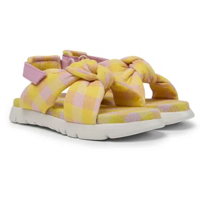 Camper Kids' Sandals For Unisex In Pink,yellow