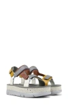 Camper Oruga Up Platform Sport Sandal In Grey Multi