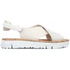 Camper Oruga Crossover Leather Sandals In Neutral