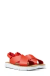 Camper Oruga Slingback Sandal In Bright Red