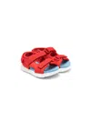 Camper Oruga Touch-strap Sandals In Red