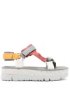 Camper Oruga Up Sandalen Mit Klettverschluss 42mm In Grey