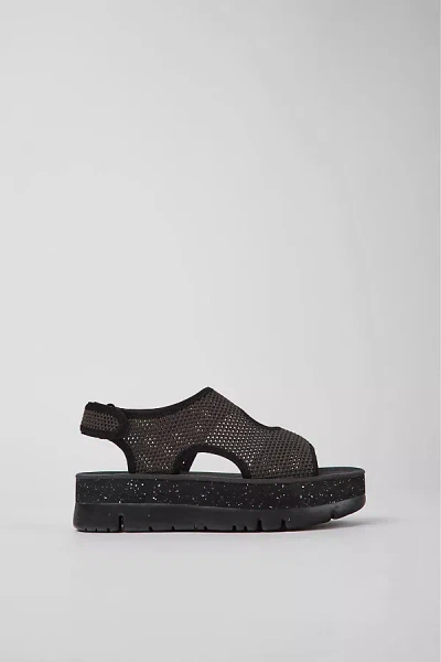 Camper Lasted Leather Sandals In Black