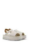 Camper Oruga Up Platform Sandal In White