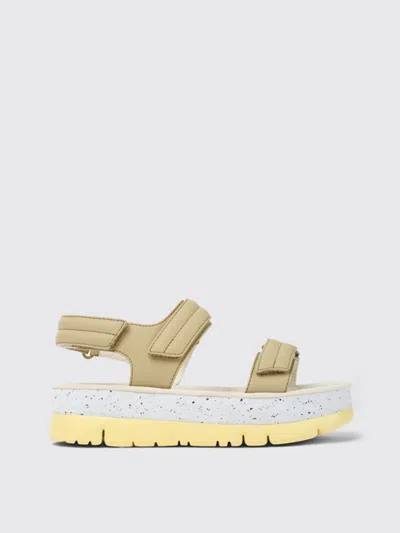 Camper Flat Sandals  Woman Color Beige