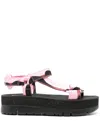 Camper Oruga Up Twins 45mm Flatform Sandals In Black