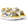 Camper Sandals For First Walkers In White,orange,blue
