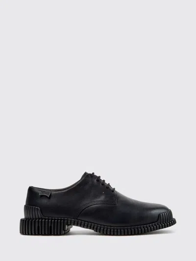 Camper Pix Leather Derby Shoes In Black