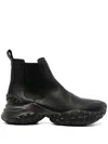 Camper Chelsea-boots Aus Strukturiertem Leder In Black