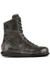 Camper Ariel Lace-up Leather Boots In Nero