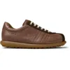 Camper Pelotas Suede Panelled Leather Sneakers In Brown