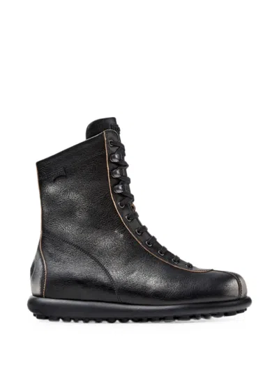 Camper Pelotas Ariel Lace-up Ankle Boots In Black