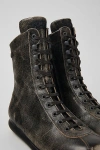Camper Pelotas Ariel Leather Combat Boot In Grey, Men's At Urban Outfitters In Gray