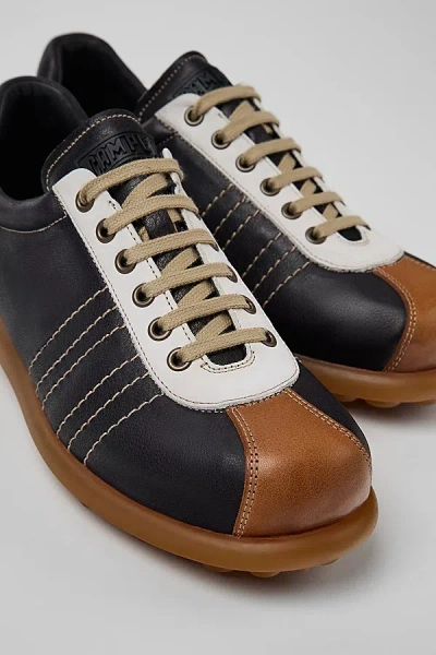 Camper Pelotas Ariel Leather Sneaker In Black, Men's At Urban Outfitters In Black