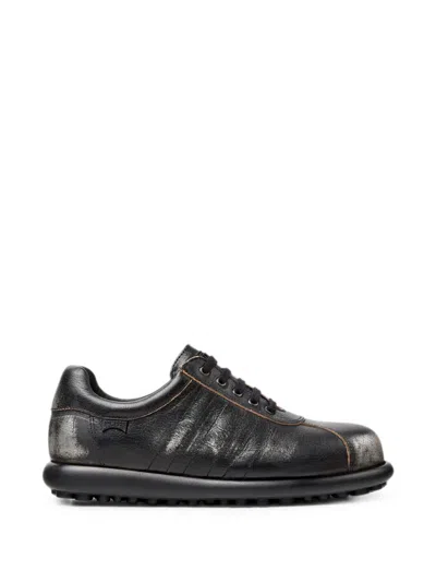 Camper Pelotas Ariel Leather Sneakers In Black