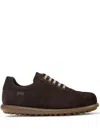 Camper Pelotas Ariel Lace-up Leather Sneakers In Brown