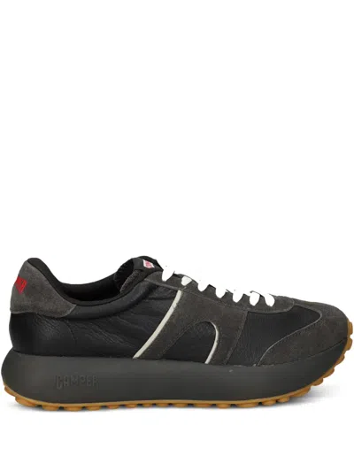 Camper Pelotas Athens Leather Sneakers In Black