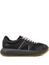 Camper Pelotas Athens Leather Suede Sneakers In Black