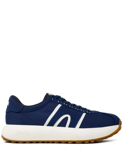 Camper Pelotas Athens Round-toe Lace-up Sneakers In Black