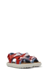 Camper Sandals For Girls In Blue/ Red