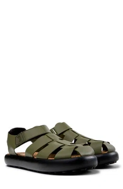 Camper Pelotas Flota Fisherman Sandal In Green