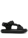 Camper Pelotas Flota Flat Sandals In Black