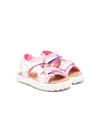 Camper Kids' Pelotas Flota Logo-debossed Sandals In White